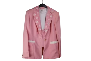 Escada Women Pink Wool Blazer / 1980's - Image 2