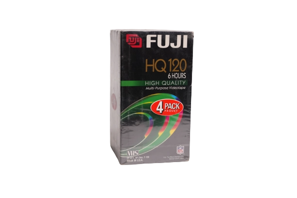 DSC02432-removebg-preview FUJI HQ 120 VHS Blank Videotapes 4 Pack - Image 1