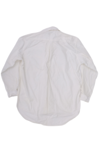 White Long Sleeve Casual Button-Down Shirt - Image 2