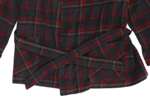 Wool Plaid Night Robe - Image 4
