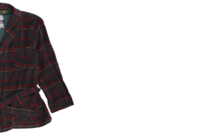 Wool Plaid Night Robe - Image 6