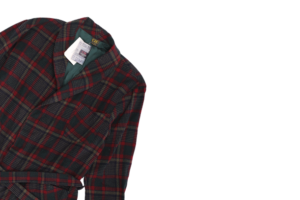 Wool Plaid Night Robe - Image 7