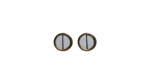 White Round Earrings