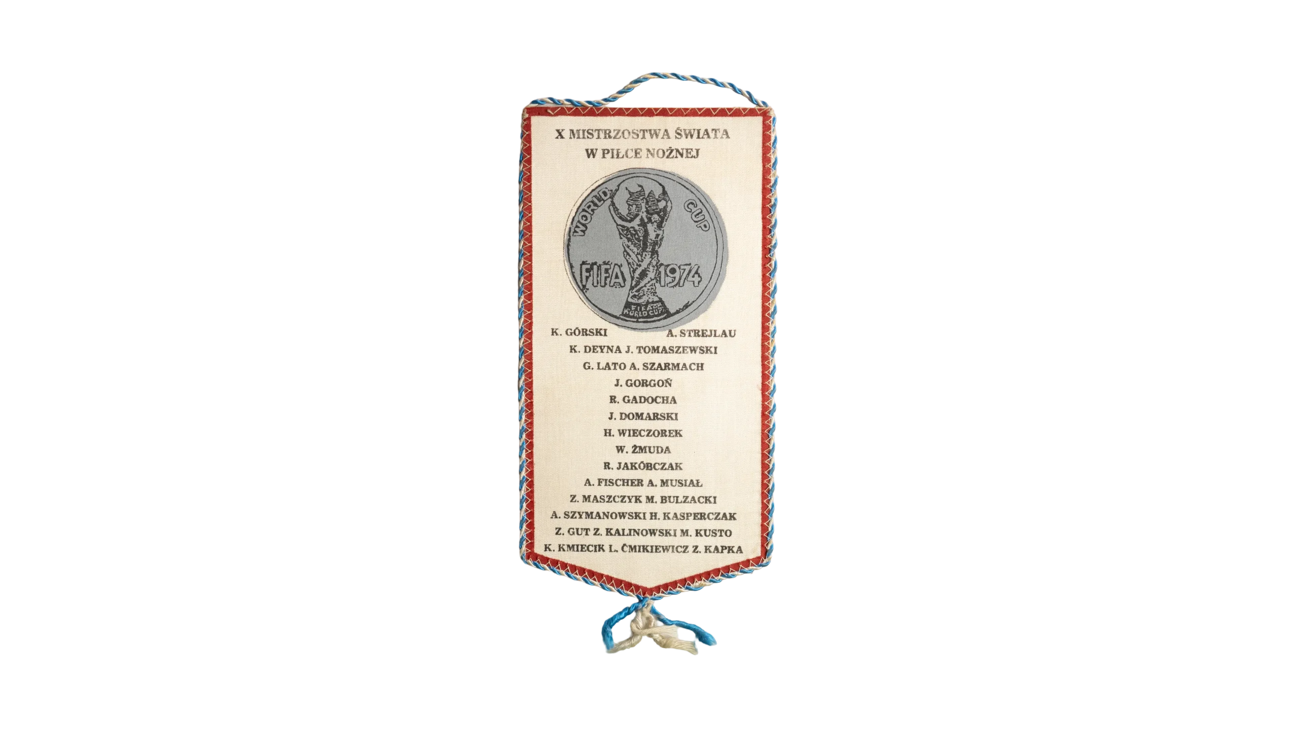 DSC02960 1974 World-Cup Poland Match Pennant - Image 1