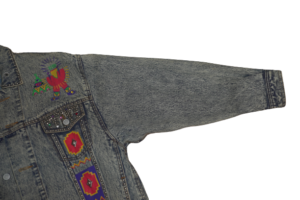 YVES Denim Embroidered Jacket - Image 3