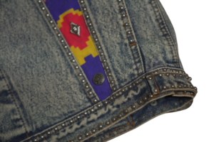 YVES Denim Embroidered Jacket - Image 6