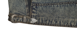 YVES Denim Embroidered Jacket - Image 14