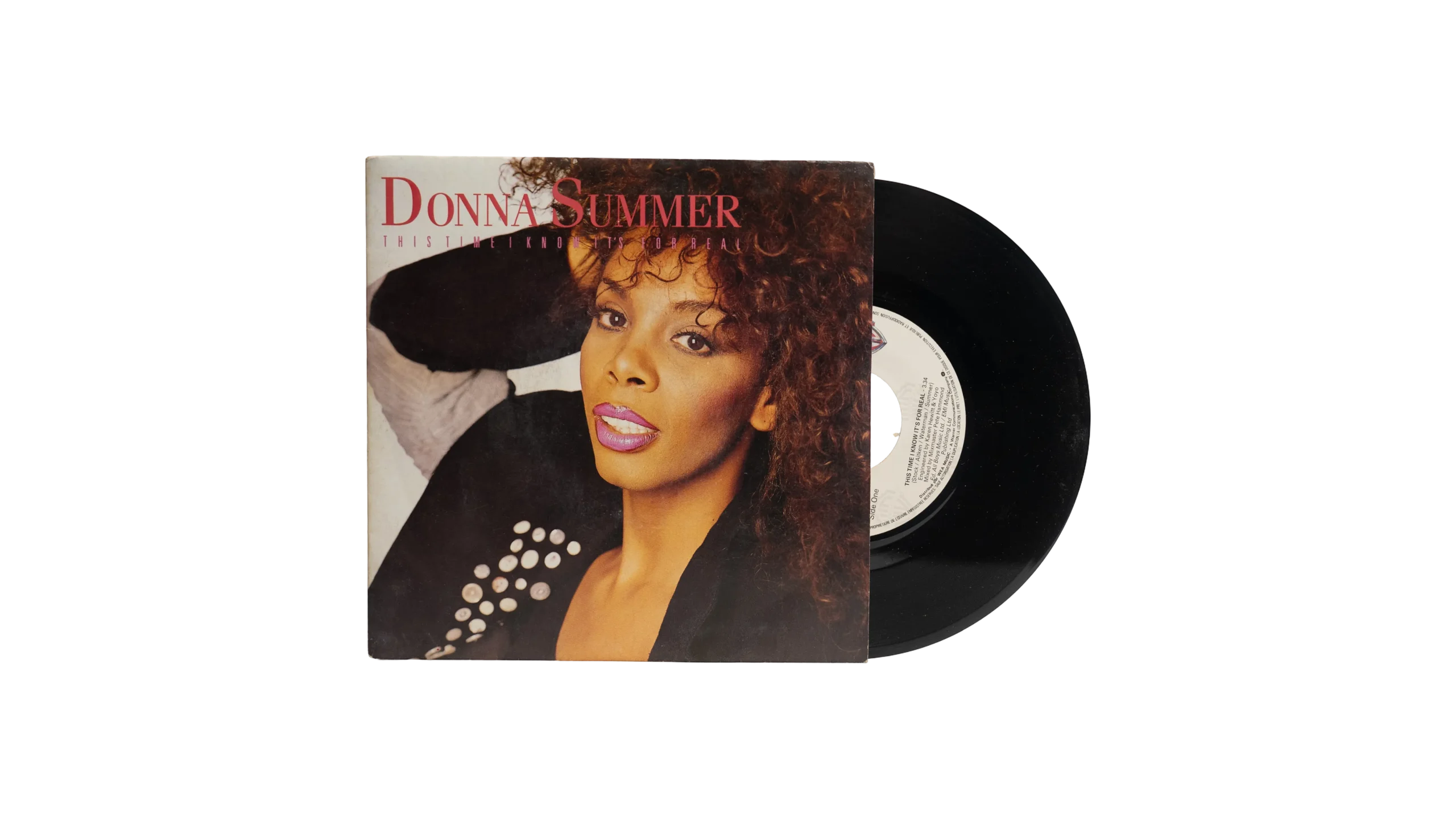 DSC02690 Donna Summer This Time I Know It's For Real 7″ Vinyl - Image 1