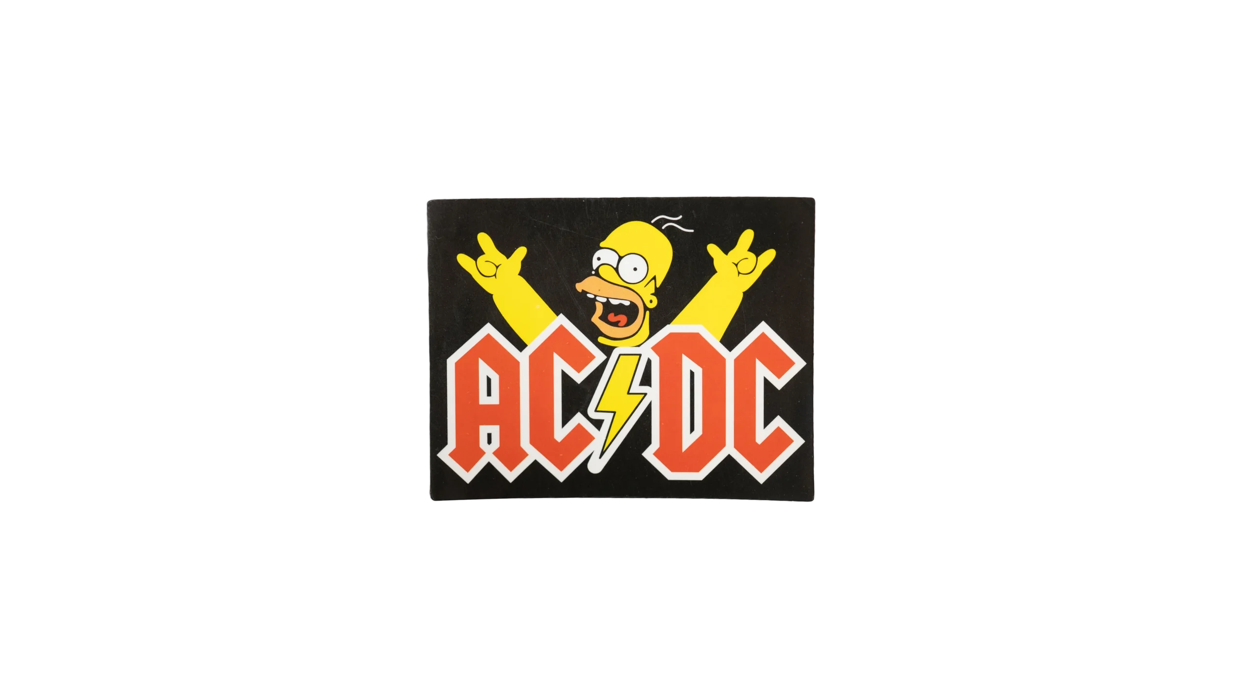 DSC02719 Simpsons - AC DC Sticker - Image 1