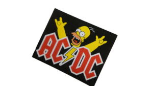 Simpsons - AC DC Sticker - Image 2