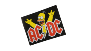 Simpsons - AC DC Sticker - Image 3