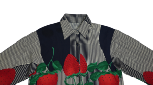 La Fraise Black Stripped Long Sleeve Shirt - Image 2