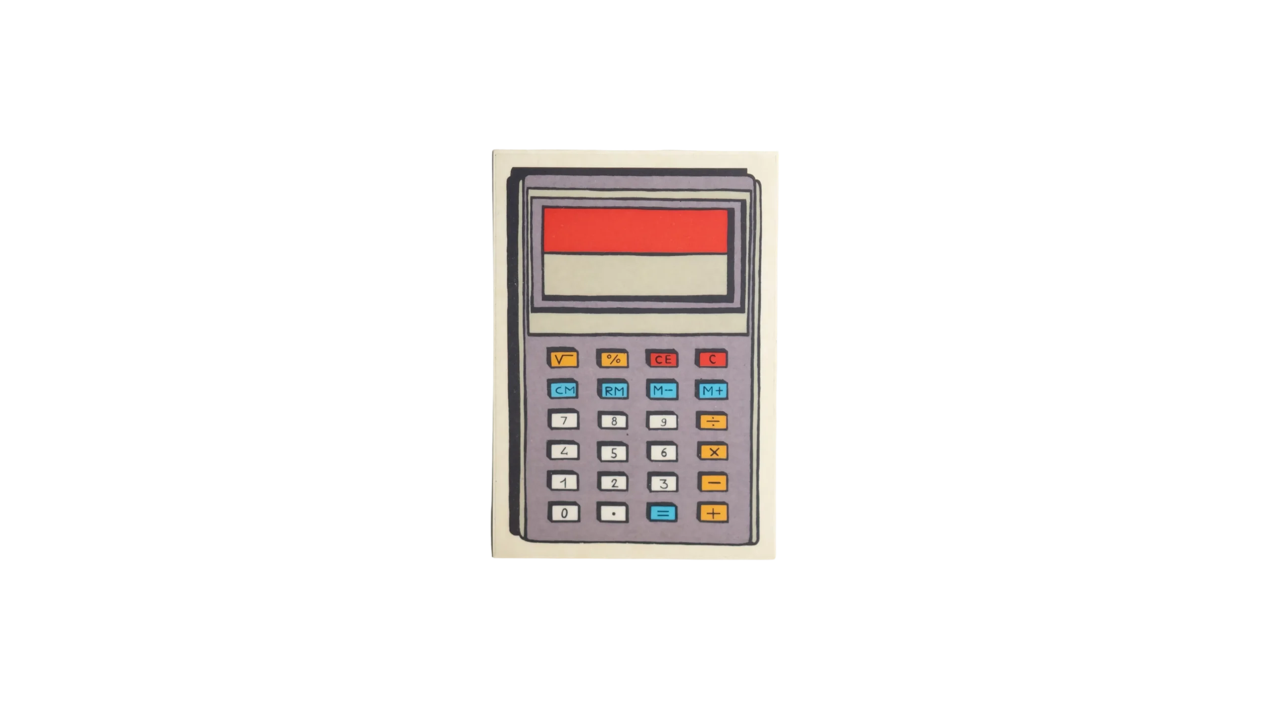 DSC03321 Calculator Panini Sticker - Image 1
