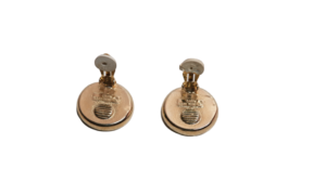 White Round Earrings - Image 4