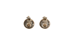 White Round Earrings - Image 5