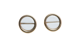 White Round Earrings - Image 12