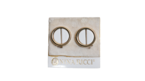 White Round Earrings - Image 13