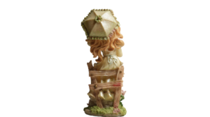 Enchanting Umbrella Maiden Porcelain Figurine - Image 4