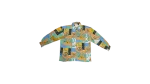 Turquoise Floral Long Sleeve Shirt