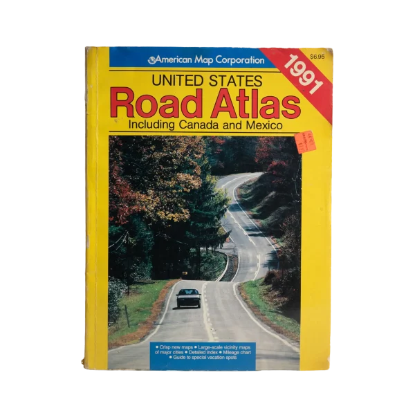 1991 United States Road Atlas Book
