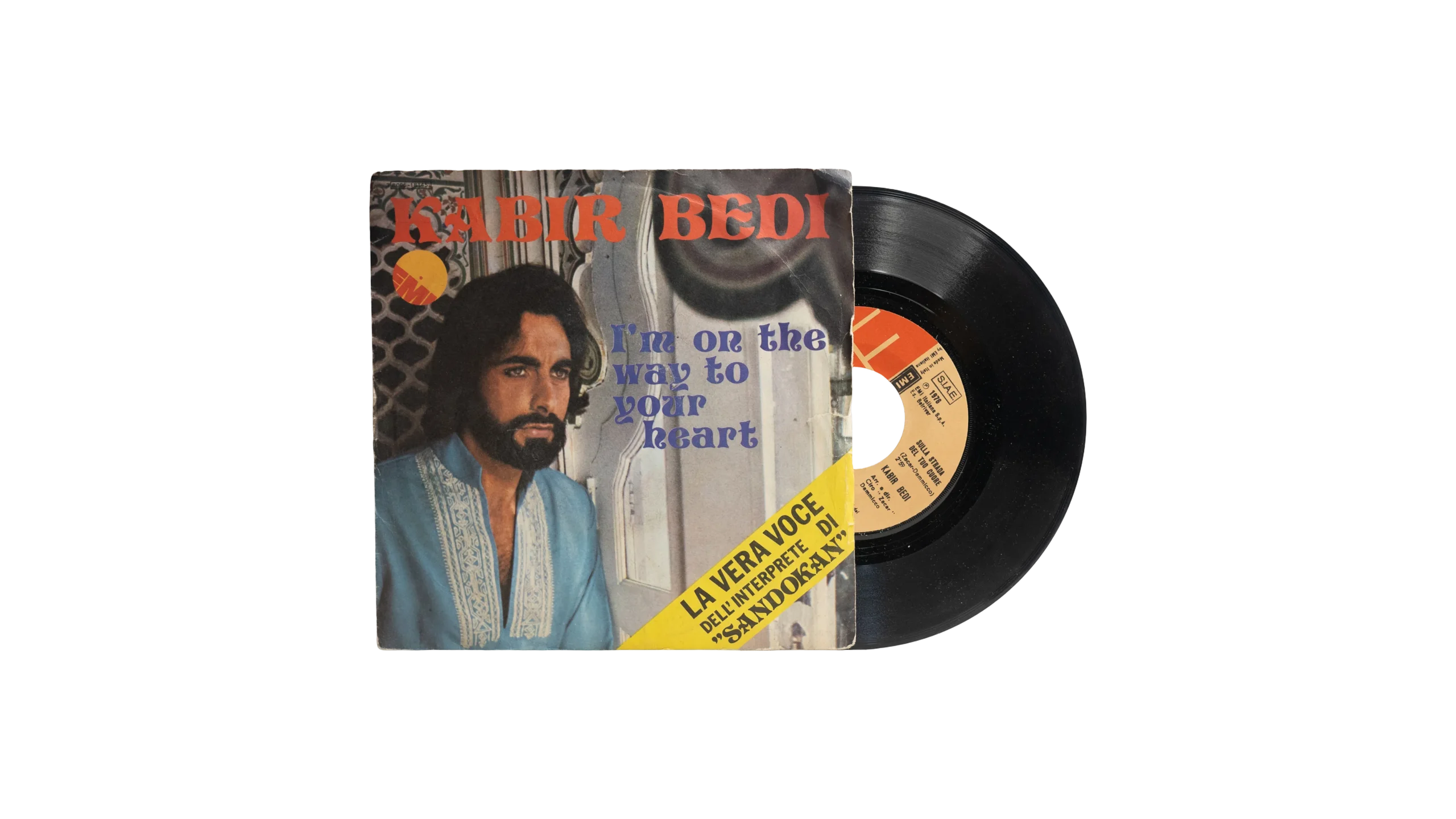 DSC02694 Kabir Bedi – I'm On The Way To Your Heart 7″ Vinyl / 1976 - Image 1