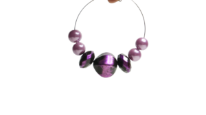 Violet Stones Earrings - Image 2