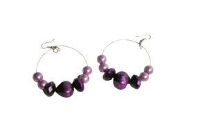 Violet Stones Earrings - Image 3