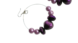 Violet Stones Earrings - Image 4