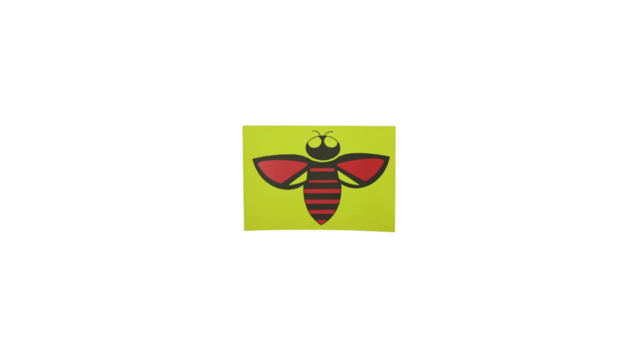 acscq3r0 Bee Panini Sticker - Image 1