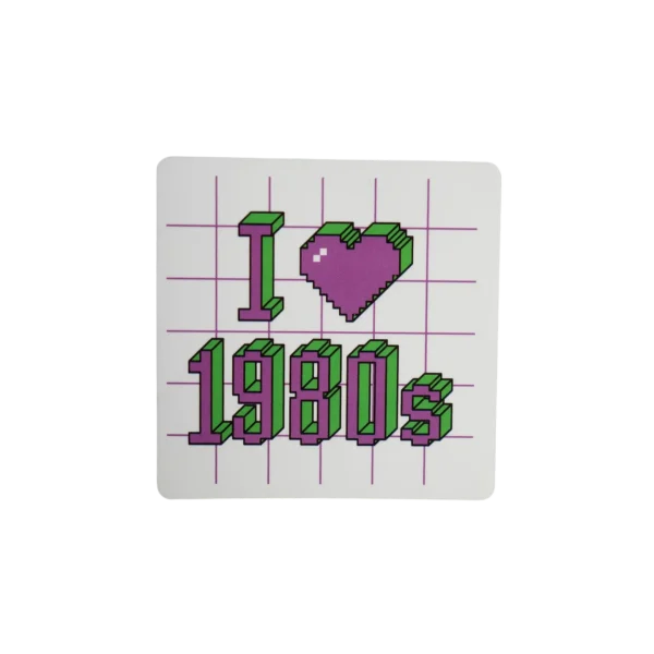 I Love 1980's Sticker