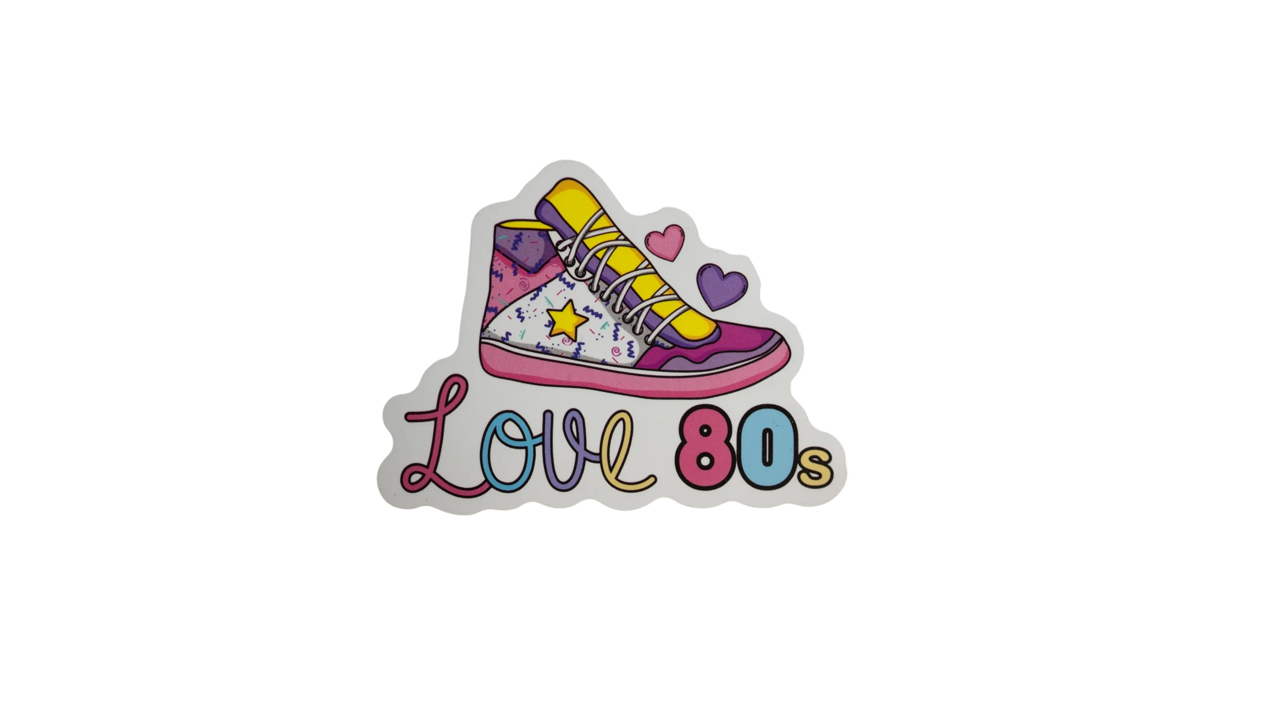 DSC02731 Love 80's Sticker - Image 1