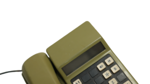 Olive Green Push Buttons Telephone - Image 3