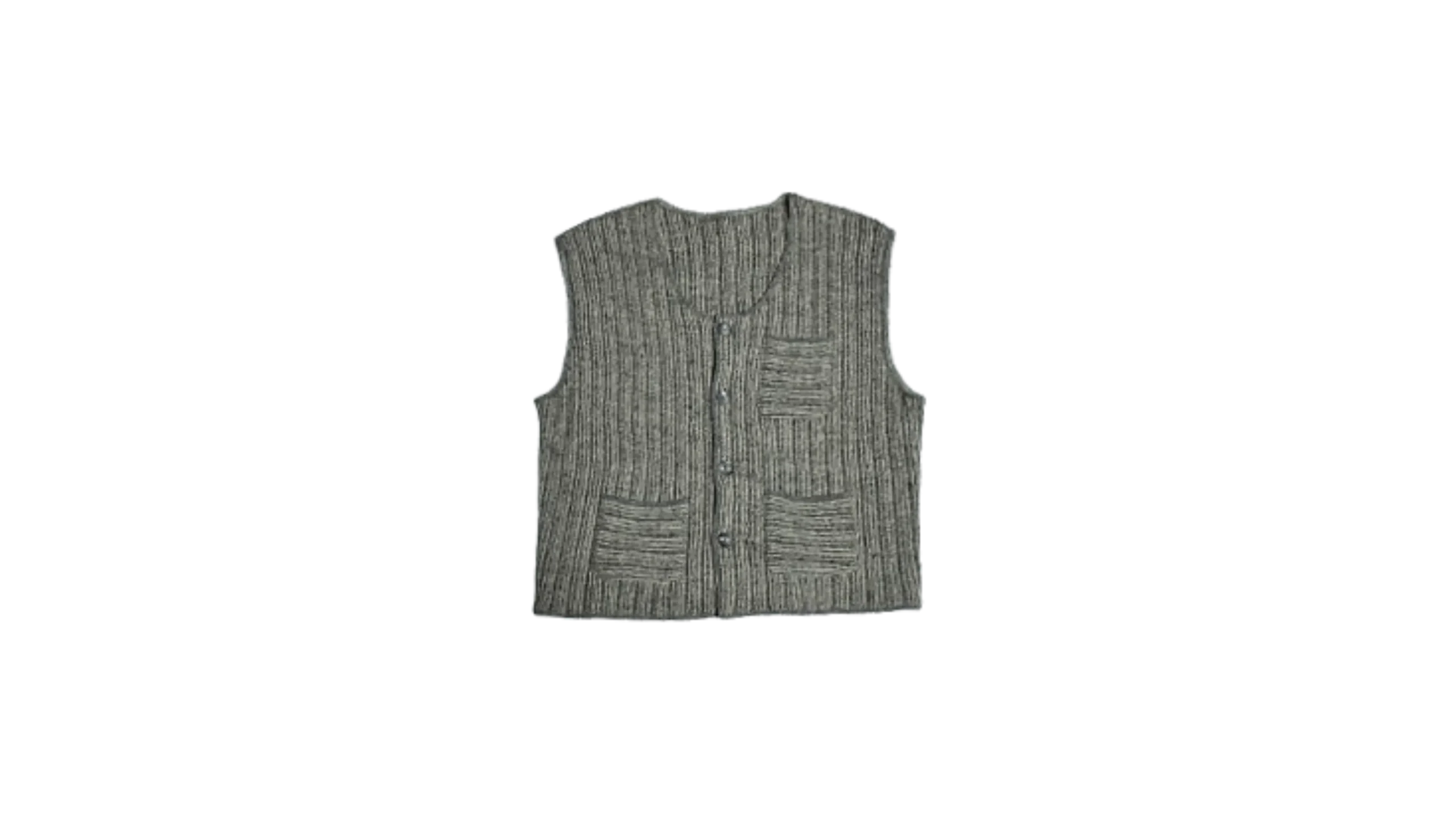 2414aa2 Knit Wool Vest - Image 1