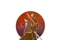 Kylo Ren & Rey Sticker - Image 2