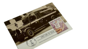 1986 State College USA Stamp Collecting Postcard - Image 2