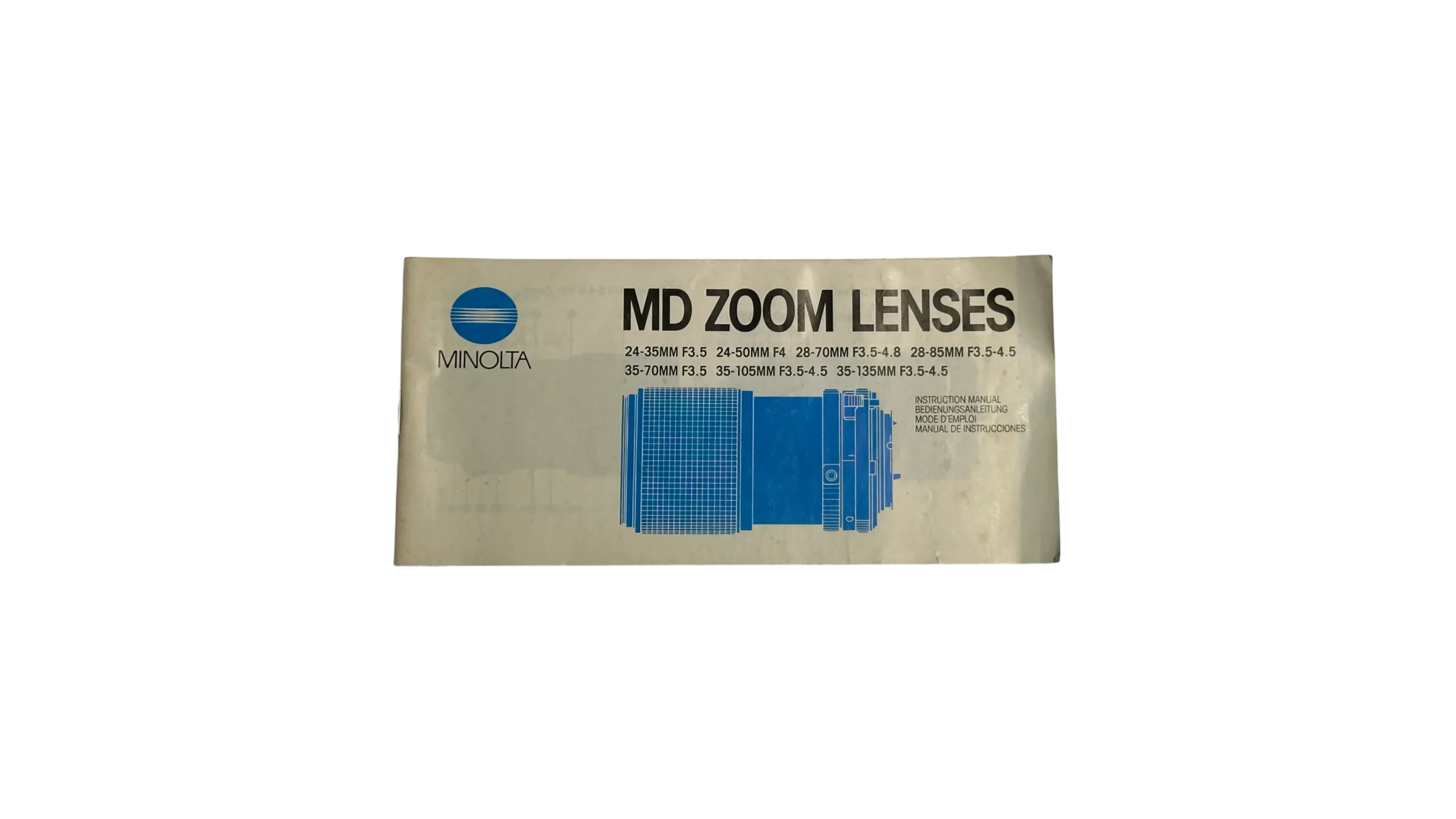 IMG_1226 Minolta MD Zoom Lenses Manual Guide 1985 - Image 1