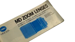 Minolta MD Zoom Lenses Manual Guide 1985 - Image 2