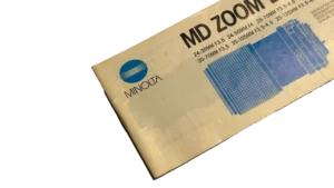 Minolta MD Zoom Lenses Manual Guide 1985 - Image 3