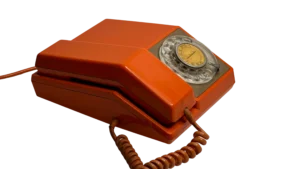 Orange Rotary Telephone - Image 5