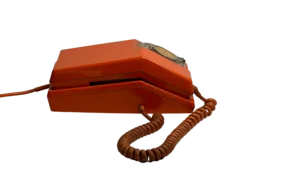 Orange Rotary Telephone - Image 6
