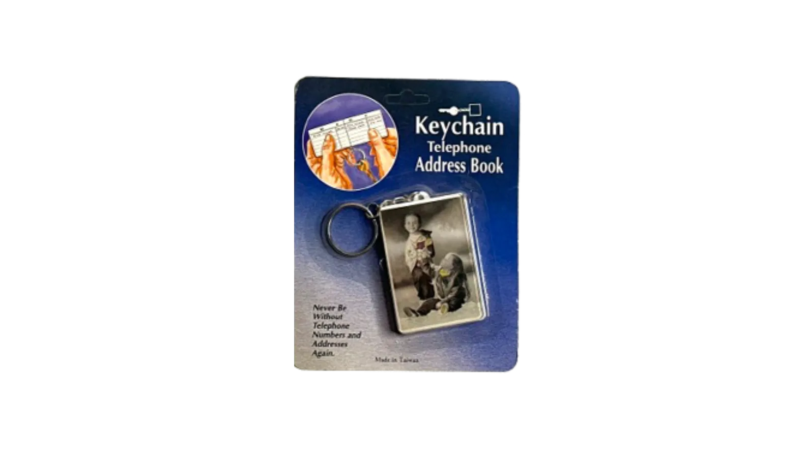 Untitled design (18) Telephone Address Book Keychain - Image 1
