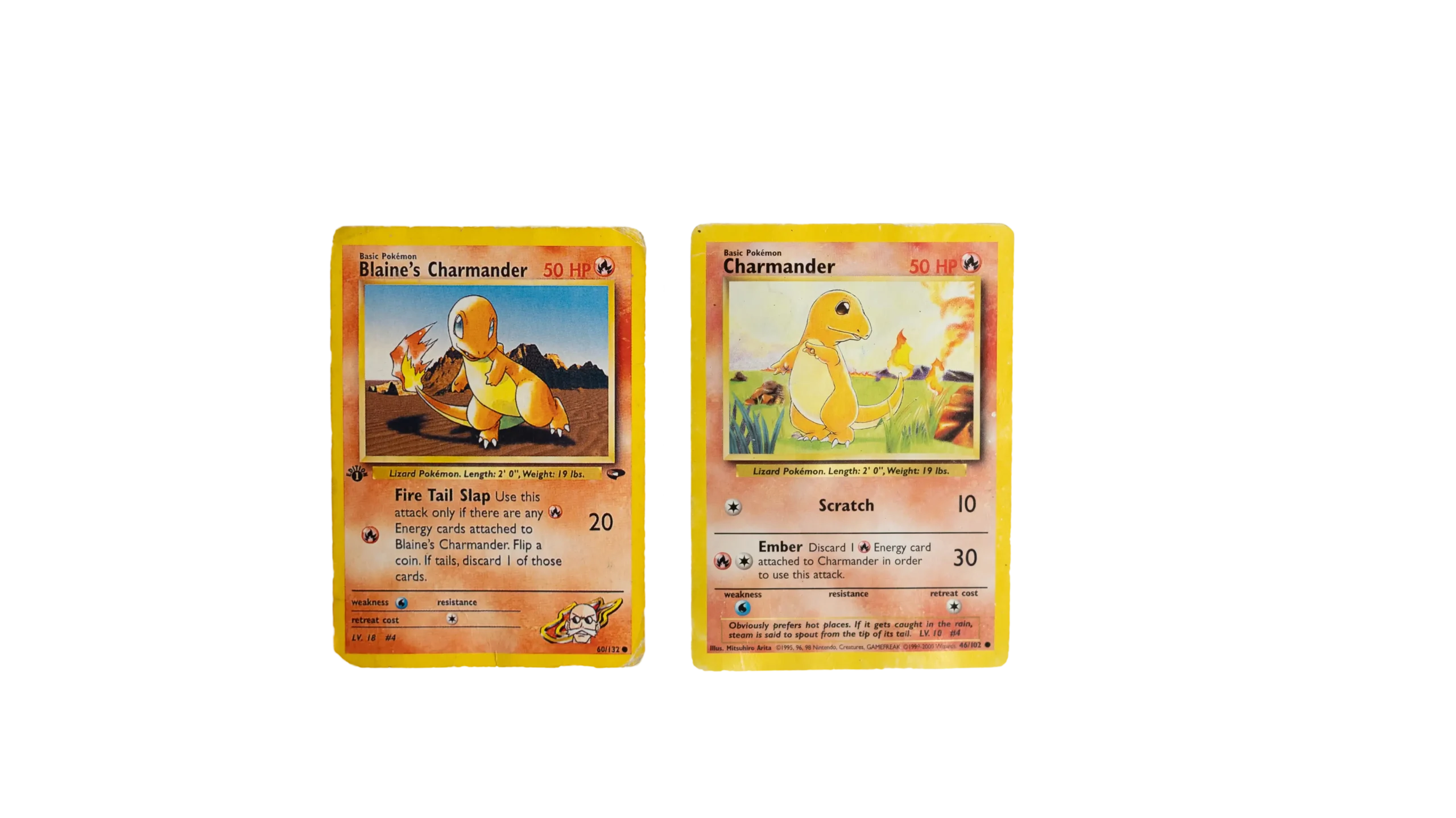 DSC00881-2-315 Blaine's Chramander & Charmander Pokémon Trading Cards - Image 1