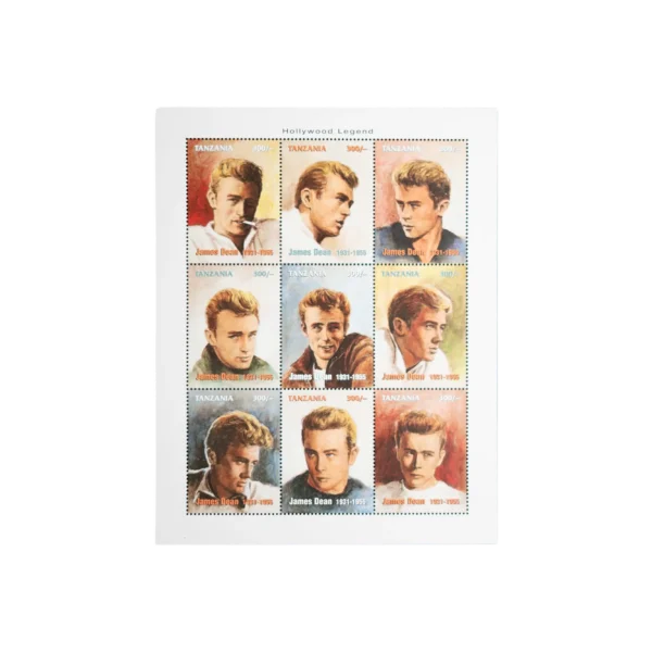 James Dean Film 1966 Stamps Sheetlet