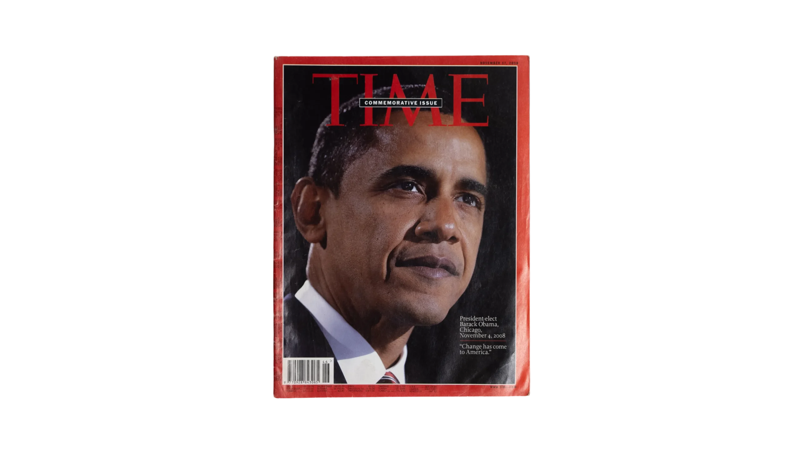 DSC05209-90 Obama Commemorative Issue Time Magazine 2008 - Image 1