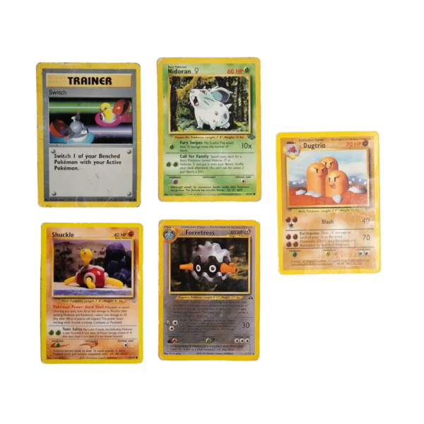 5 Pokémon Trading Cards