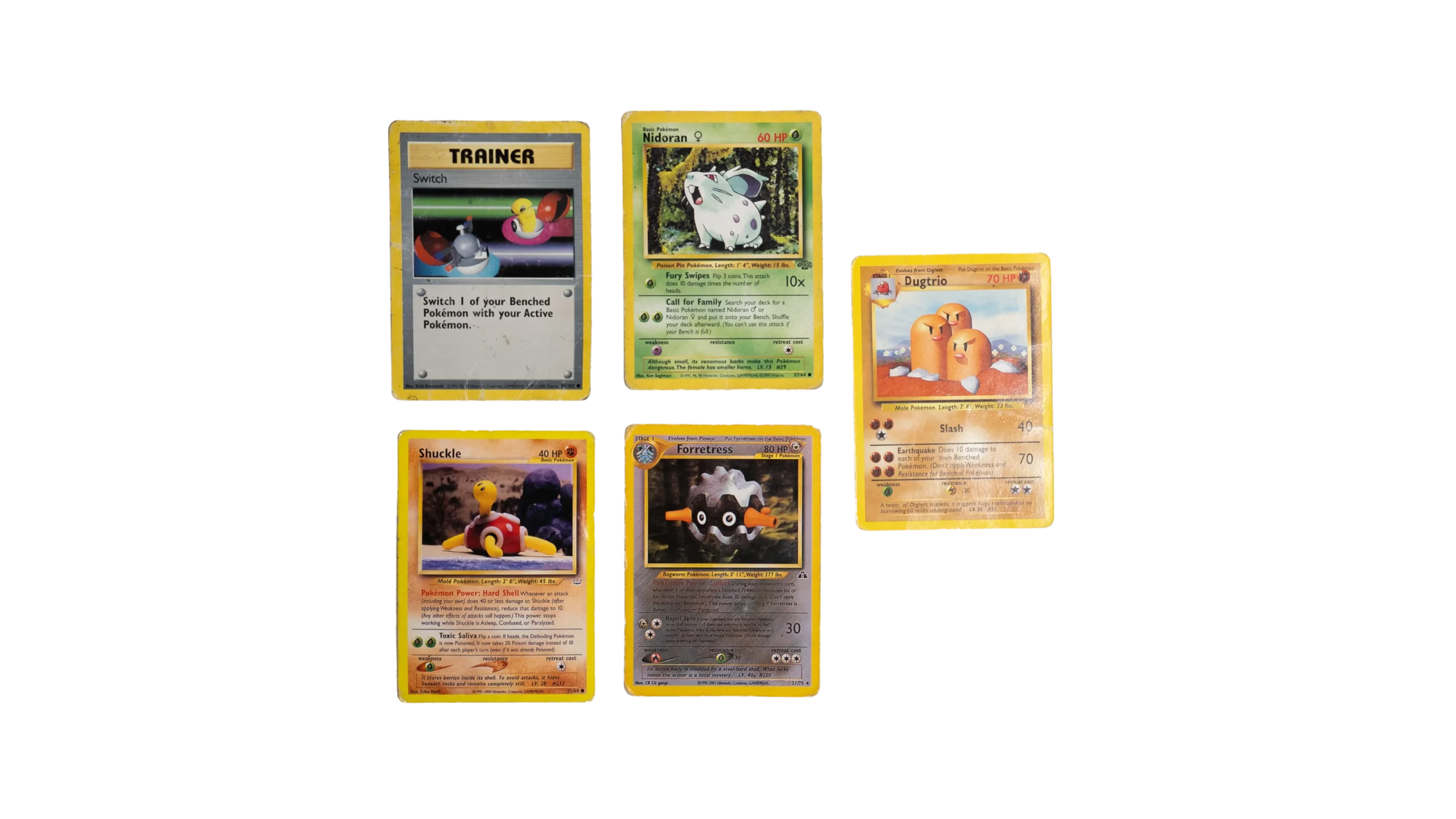 DSC06146-23 5 Pokémon Trading Cards - Image 1