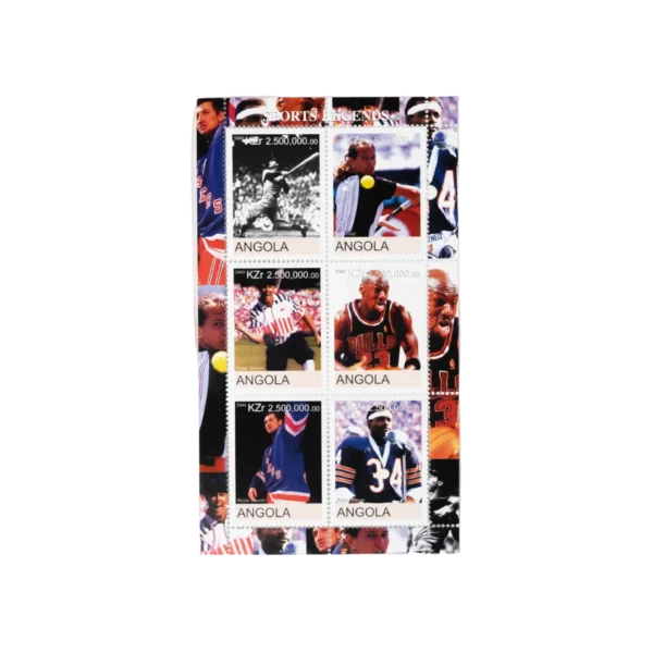 Sports Legends Angola Stamps 2000