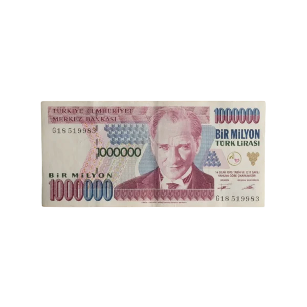 Turkey 1 Million Lira Banknote 1995