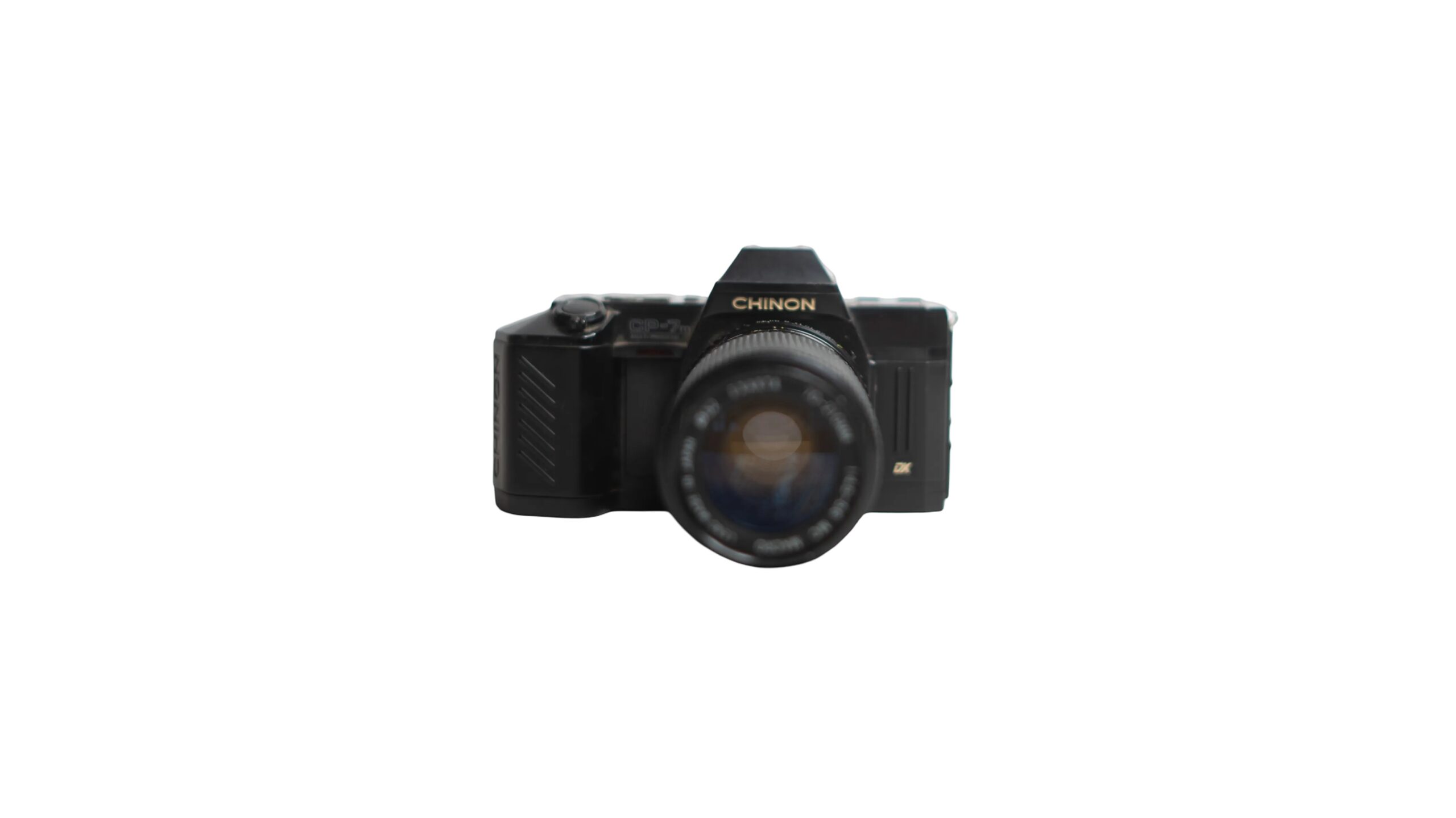 DSC06485 Chinon CP-7m SLR 35mm Film Camera + Exakta 70mm Lens - Image 1