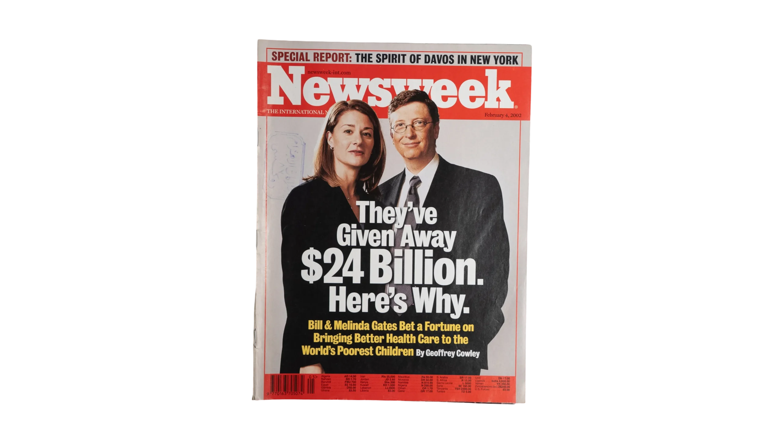 DSC09345 Bill & Melinda Gates Bet A Fortune Newsweek Magazine - Image 1